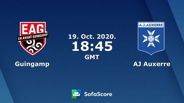 Guingamp vs Auxerre, 01h45 - 20/10/2020 - Hạng 2 Pháp