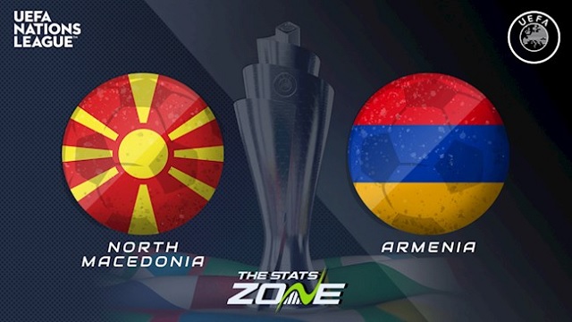  Armenia vs Bắc Macedonia, 00h00 - 19/11/2020 - UEFA Nations League