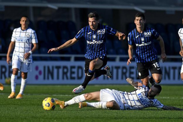 Atalanta và Inter thi đấu ngang ngửa