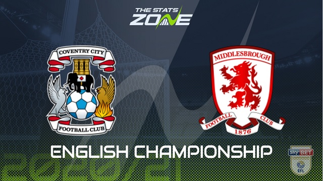 Coventry vs Middlesbrough, 02h00 - 03/03/2021 - Hạng nhất Anh