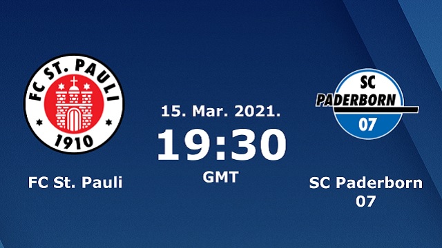 St Pauli vs Paderborn, 02h30 - 16/03/2021 - Hạng 2 Đức