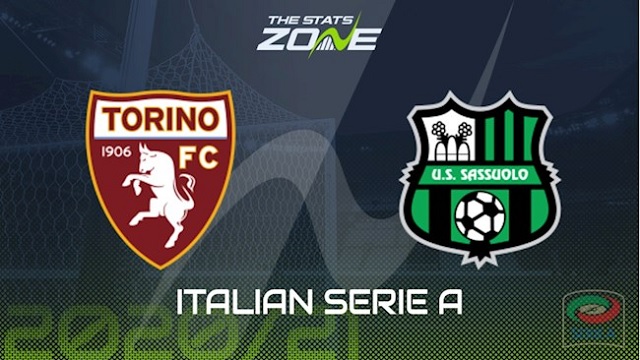 Torino vs Sassuolo, 21h00 - 17/03/2021 - Serie A vòng 24