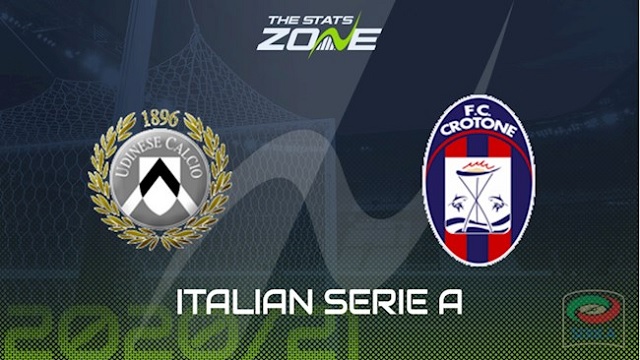  Crotone vs Udinese, 20h00 - 17/04/2021 - Serie A vòng 32