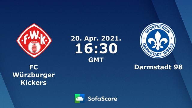 Wurzburger vs Darmstadt, 23h30 - 20/04/2021 - Hạng 2 Đức