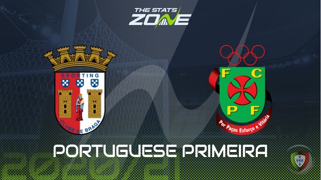 Braga vs Pacos Ferreira, 01h00 - 06/05/2021 - VĐQG Bồ Đào Nha