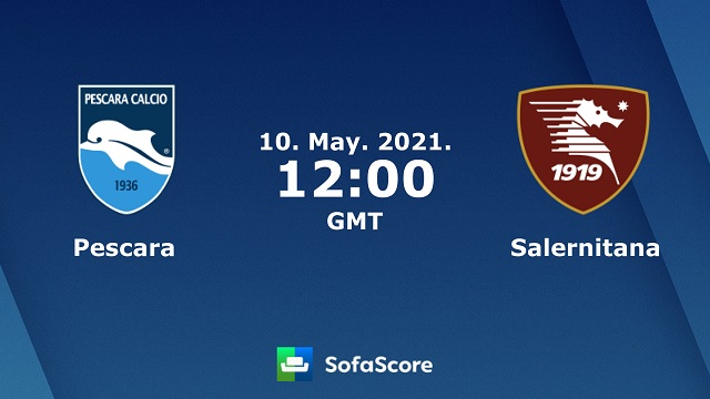 Pescara vs Salernitana, 19h00 - 10/05/2021 - Hạng 2 Italia