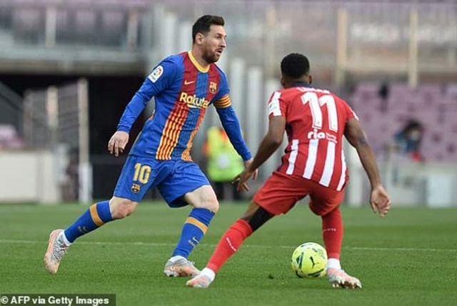  Messi và Barca trải qua nhiều phen thót tim khi đối đầu Atletico Madrid