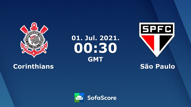  Corinthians vs Sao Paulo, 07h30 - 01/07/2021 - VĐQG Brazil