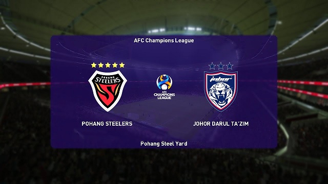Pohang Steelers vs Johor Darul, 21h00 - 28/06/2021 - AFC Champions League