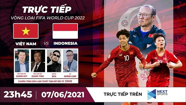 Việt Nam vs Indonesia, 23h45 - 07/06/2021 - Vòng loại Wolrd cup khu vực châu Á
