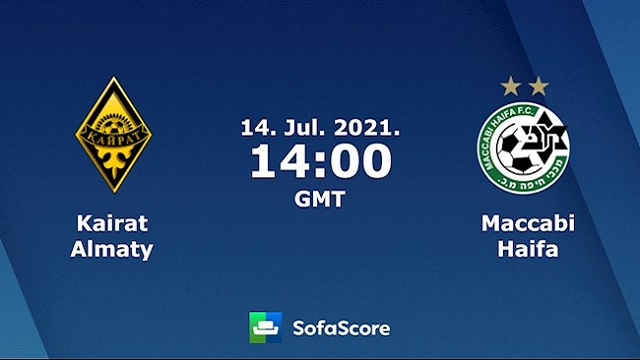 Kairat vs Maccabi Haifa, 21h00 – 14/07/2021 – Champions League