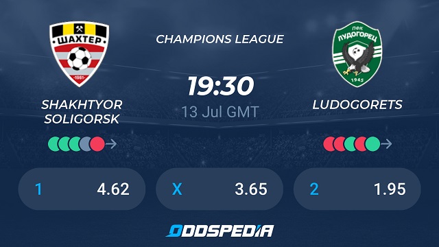 Shakhtyor vs Ludogorets, 02h30 – 14/07/2021 – Champions League