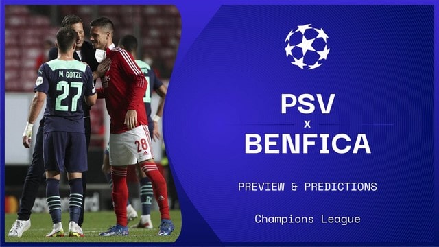 PSV vs Benfica, 02h00 – 25/08/2021 – Champions League