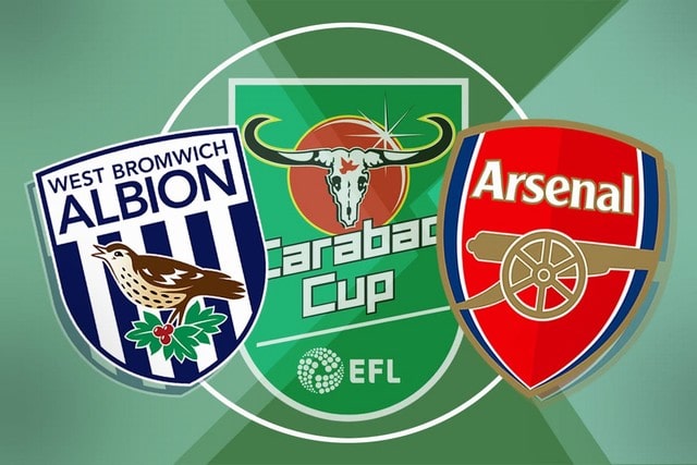 West Brom vs Arsenal, 02h00 - 26/08/2021 - Cúp Liên đoàn Anh