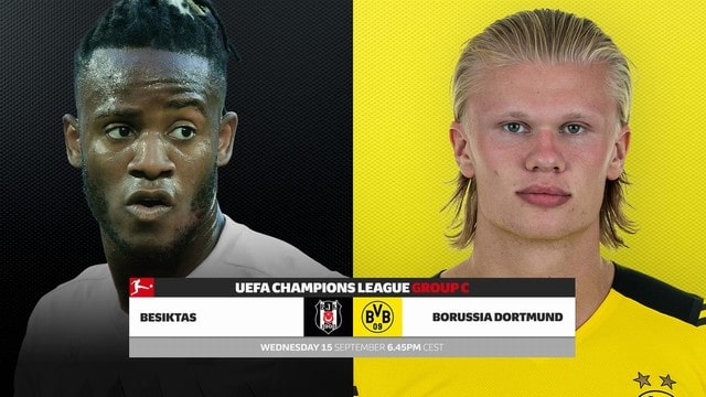 Besiktas vs Dortmund, 23h45 – 15/09/2021 – Champions League