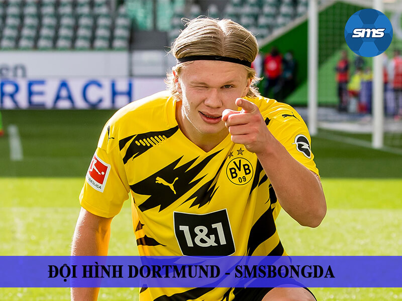 Tiền đạo cắm: Erling Haaland - Đội hình Dortmund